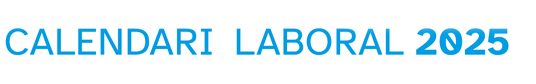 Calendari laboral 2025